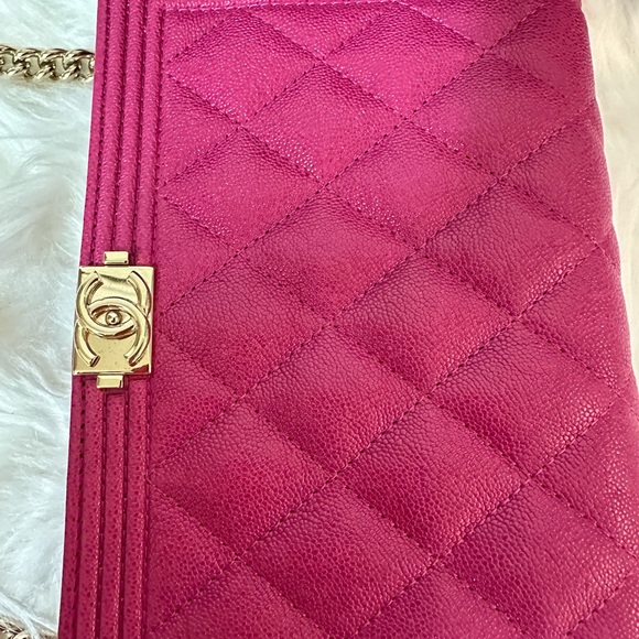 💎✨Authentic✨💎 Chanel  Leboy Wallet on Chain pink caviar leather with  🧿SoLD - Picture 10 of 16